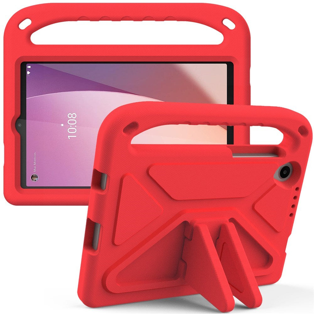 EIDERWOOD Lenovo Tab M8 (4th Gen.) Kids Case with Handle & Stand Function - Red