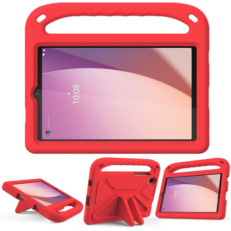 EIDERWOOD Lenovo Tab M8 (4th Gen.) Kids Case with Handle & Stand Function - Red