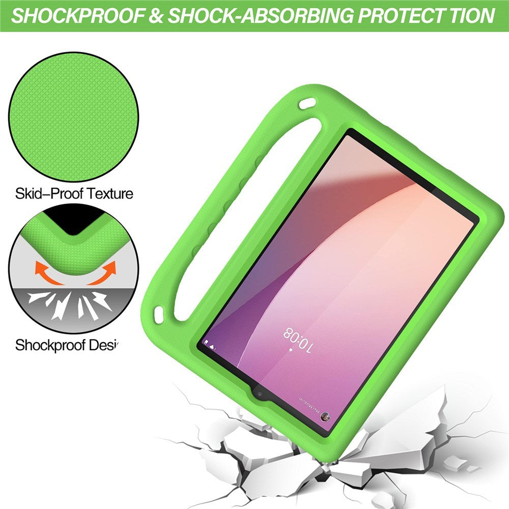 EIDERWOOD Lenovo Tab M8 (4th Gen.) Kids Case with Handle & Stand Function - Green