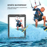 iPad 10.2" (2021 / 2020 / 2019) Waterproof Craftsman Cover w. Screen Protector - Transparent / Black