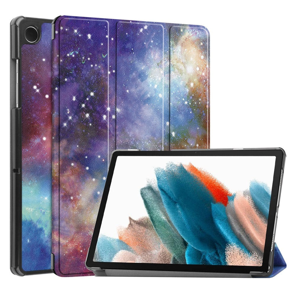 Samsung Galaxy Tab A9 Tri-Fold PU Flip Case - Galaxy