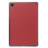 Samsung Galaxy Tab A9 Tri-Fold Leather Case w. Stand - Red