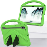 EIDERWOOD Samsung Galaxy Tab S9 / S8 / S7 Kids Case with Handle & Stand Function - Green