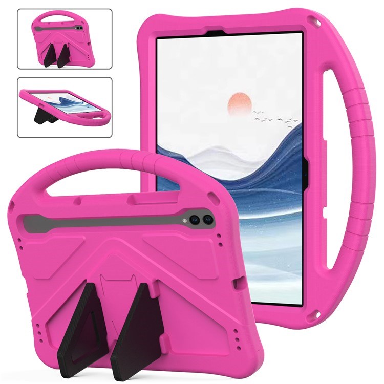 EIDERWOOD Samsung Galaxy Tab S9 / S8 / S7 Kids Case with Handle & Stand Function - Pink