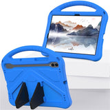 EIDERWOOD Samsung Galaxy Tab S9 / S8 / S7 Kids Case with Handle & Stand Function - Blue