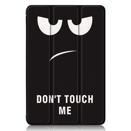 Samsung Galaxy Tab A9+ (Plus) Tri-Fold PU Flip Case with Sleep / Wake-up Function - "Don't Touch Me"