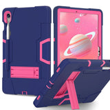 Samsung Galaxy Tab S9 / S9 FE Drop Proof Case with Penholder & Stand - Blue / Pink