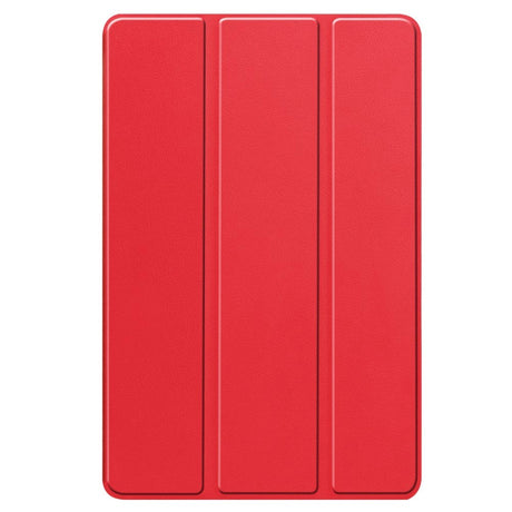 Lenovo Tab P12 Magnetic Tri-Fold Leather Case w. Stand - Red