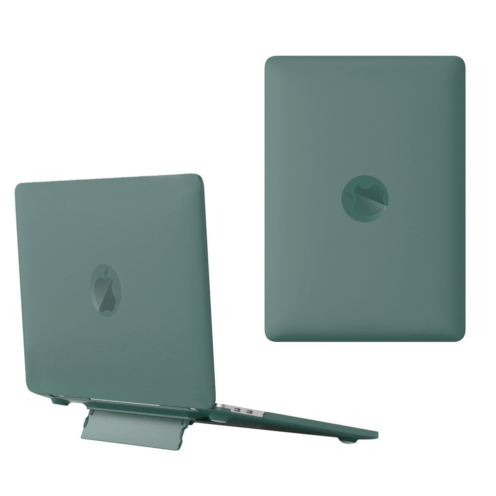 MacBook Air 15 M2/M3 (2023-2024) Plastic Case w. Stand Function - Frosted Green