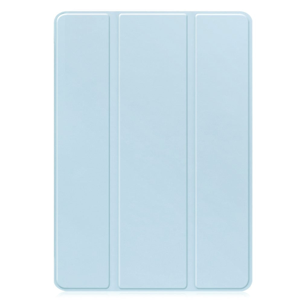 Samsung Galaxy Tab S9 FE Magnetic Tri-Fold Leather Case w. Stand - Light Blue