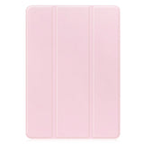 Samsung Galaxy Tab S9 FE Magnetic Tri-Fold Leather Case w. Stand - Pink