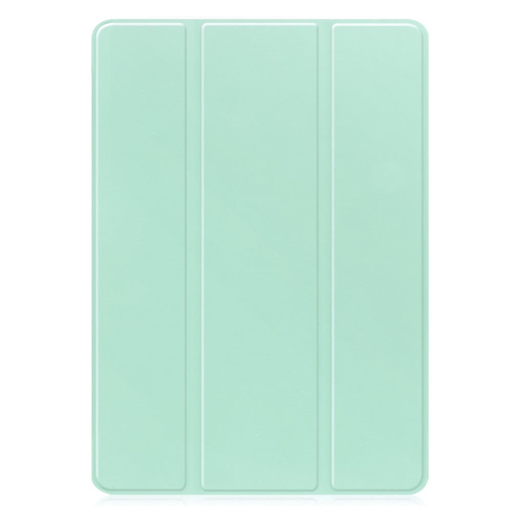 Samsung Galaxy Tab S9 FE Magnetic Tri-Fold Leather Case w. Stand - Mint Green