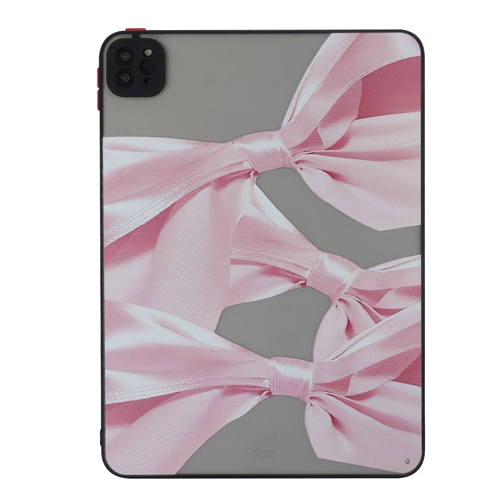 iPad Pro 11" (2022 / 2021 / 2020) Flexible Plastic Case - Matte Transparent / Pink Bow Tie