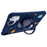 iPad 10.9" (2024/2022) Children's Case - Astronaut Case w. Stand & Shoulder Strap - Dark Blue