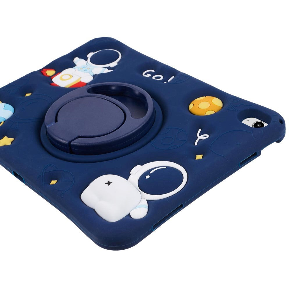 iPad 10.9" (2024/2022) Children's Case - Astronaut Case w. Stand & Shoulder Strap - Dark Blue