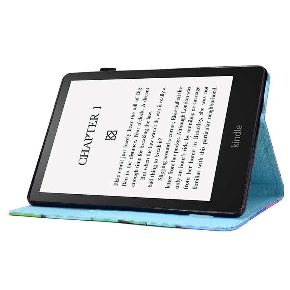 Amazon Kindle 11th Generation (2022) Faux Leather Case w. Kickstand & Card Holder - Cat