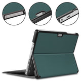 EIDERWOOD Microsoft Surface Go 4 Faux Leather Flip Case - Green