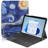 EIDERWOOD Microsoft Surface Go 4 Flip Case w. Standing Function - Starry Sky