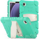 Samsung Galaxy Tab A9 Tough Case w. Kickstand - Mintgreen / White