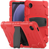 Samsung Galaxy Tab A9 Tough Case w. Kickstand - Red / Black