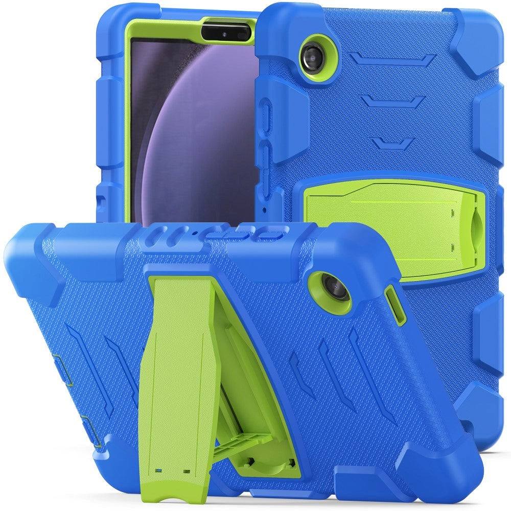 Samsung Galaxy Tab A9 Tough Case w. Kickstand - Blue / Green