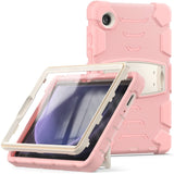 Samsung Galaxy Tab A9 Tough Case w. Kickstand - Pink / Grey