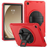 Samsung Galaxy Tab A9+ (Plus) Tough Case w. Handholder & Kickstand - Red