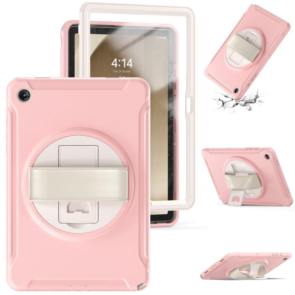 Samsung Galaxy Tab A9+ (Plus) Tough Case w. Handholder & Kickstand - Pink