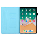 iPad 10.9" (2024/2022) Leather Case w. Kickstand & Card Holder - Gold / Pink Marble