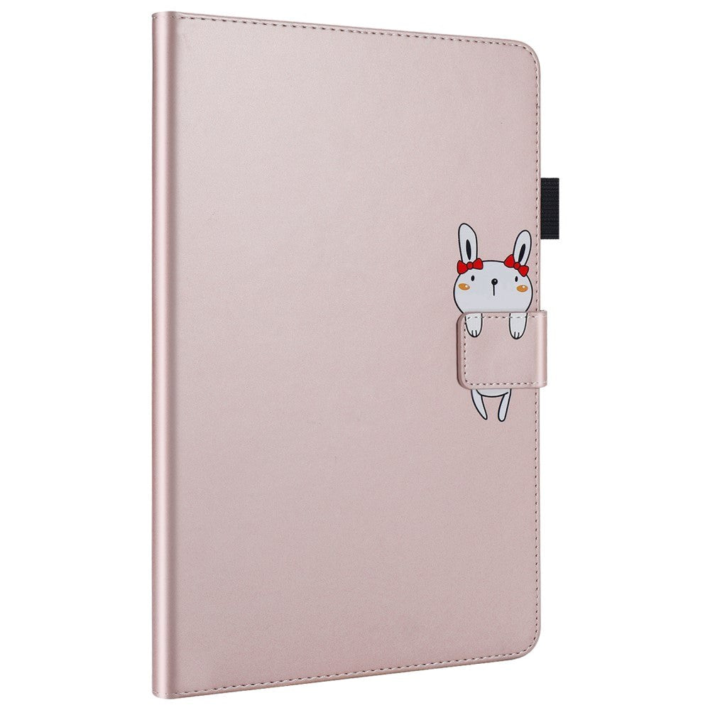 iPad Pro 11" (2022 / 2021 / 2020) Leather Flip Case w. Animal Motif - Pink