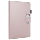 iPad Pro 11" (2022 / 2021 / 2020) Leather Flip Case w. Animal Motif - Pink