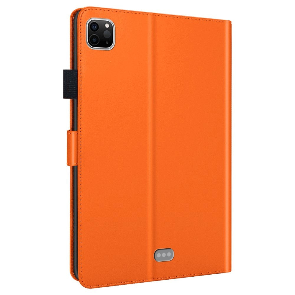 iPad Pro 11" (2022 / 2021 / 2020) Leather Flip Case w. Animal Motif - Orange