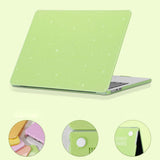 MacBook Air 13 M2/M3 (2022-2024) Hard Plastic Case with Glitter Design - Green