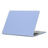 MacBook Air 13 M2/M3 (2022-2024) Hard Plastic Case with Glitter Design - Blue