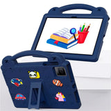 EIDERWOOD TCL Tab 10 Gen 2 / T-Mobile REVVL TAB Kids Case w. Kickstand & Hand Holder - Navy Blue