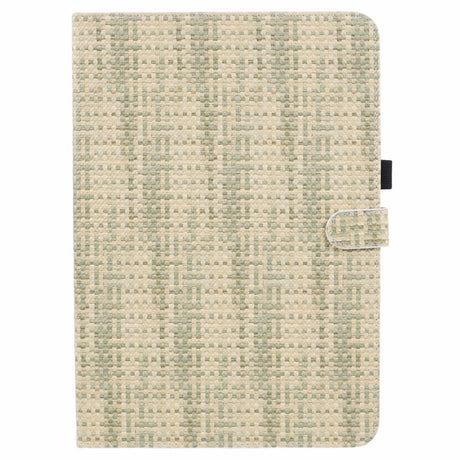 EIDERWOOD Xiaomi Pad 6S Pro Fabric Covered Leather Case w. Stand Function - Green