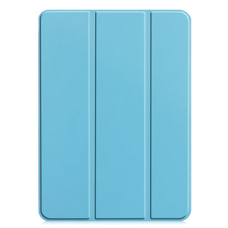 EIDERWOOD iPad Pro 11" (2024) Tri-Fold Leather Flip Case - Light Blue