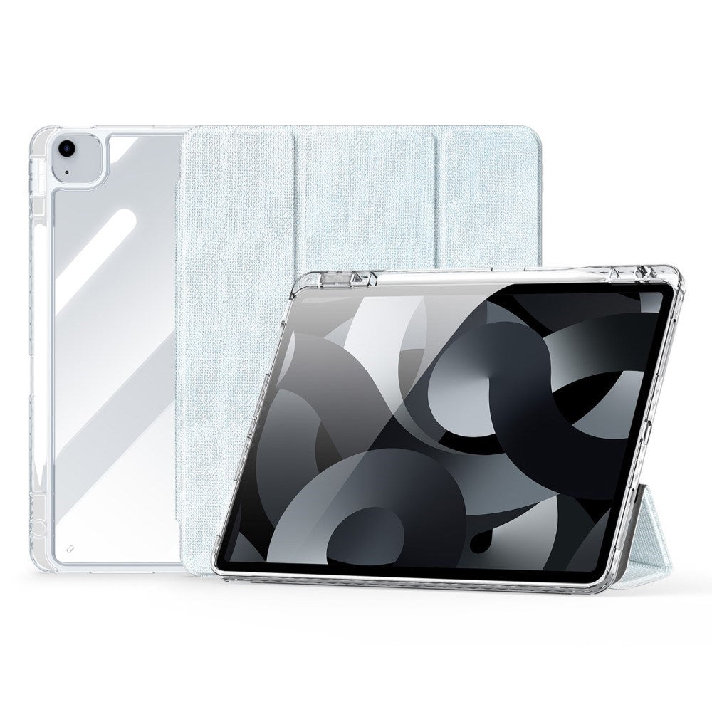 iPad Air 13" (2024) DUX DUCIS Unid Series Tri-Fold Flip Case - Transparent / Light Blue