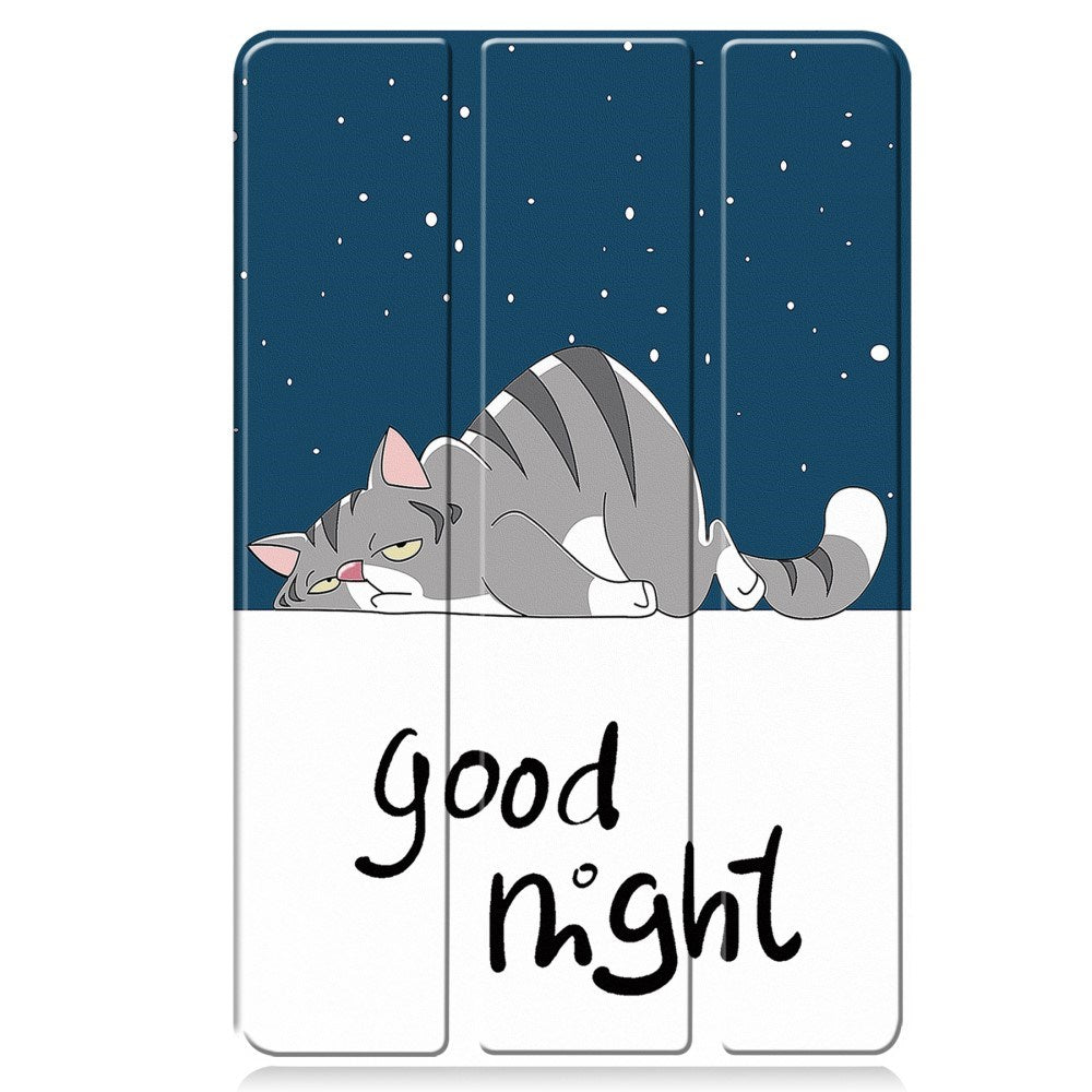 EDIERWOOD Xiaomi Redmi Pad Pro Tri-Fold PU Flip Case with Sleep / Wake-up Function - Cat