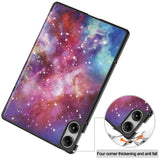 EDIERWOOD Xiaomi Redmi Pad Pro Tri-Fold PU Flip Case with Sleep / Wake-up Function - Galaxy