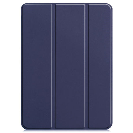 EIDERWOOD iPad Air 13" (2024) Tri-Fold Leather Flip Case - Blue