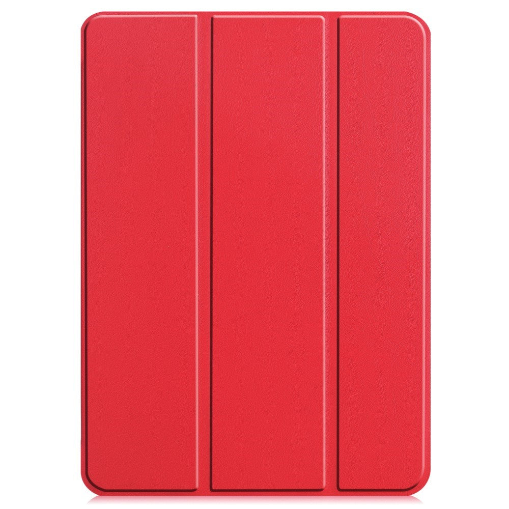 EIDERWOOD iPad Air 13" (2024) Tri-Fold Leather Flip Case - Red