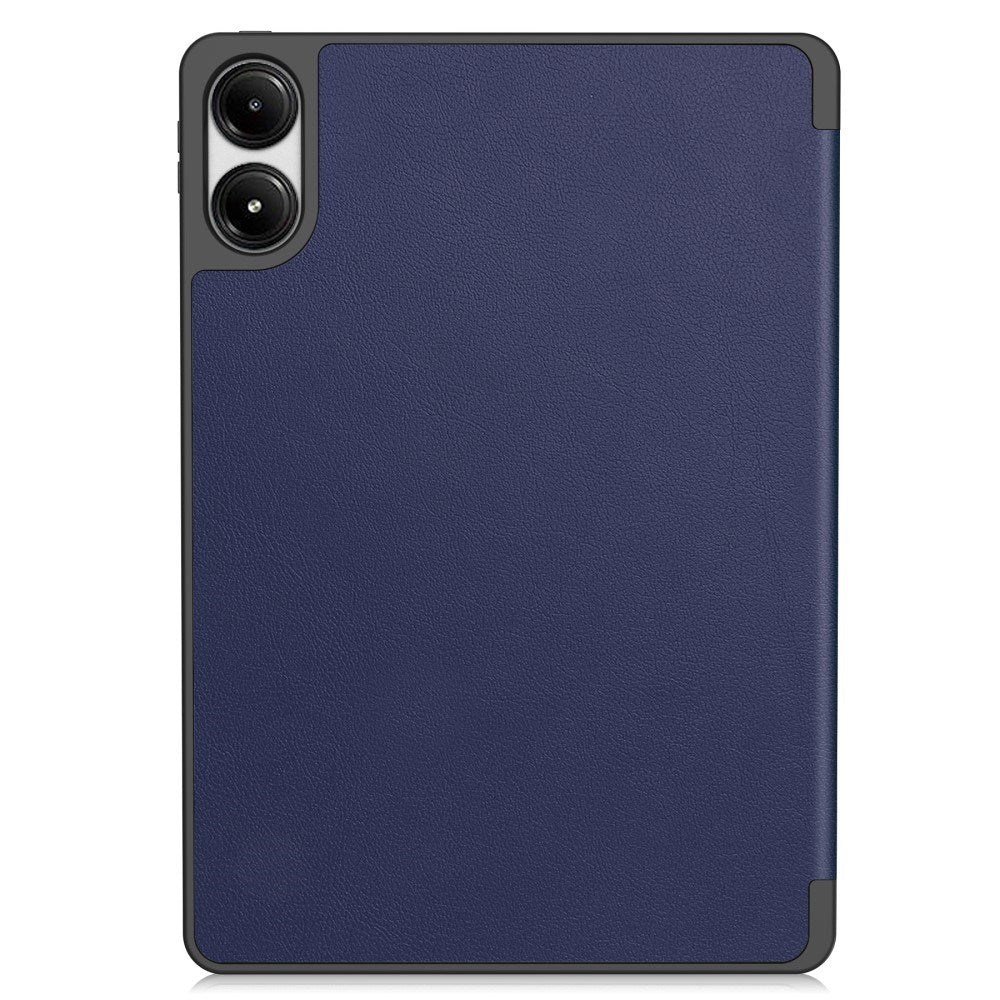 EIDERWOOD Xiaomi Redmi Pad Pro Tri-Fold Artificial Leather Flip Case w. Stylus Pencil Holder - Blue