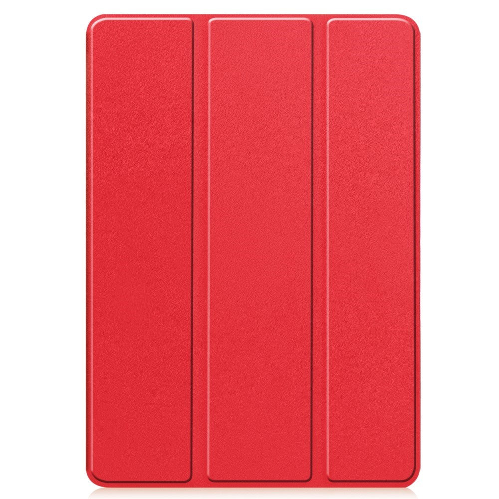 EIDERWOOD Xiaomi Redmi Pad Pro Tri-Fold Artificial Leather Flip Case w. Stylus Pencil Holder - Red