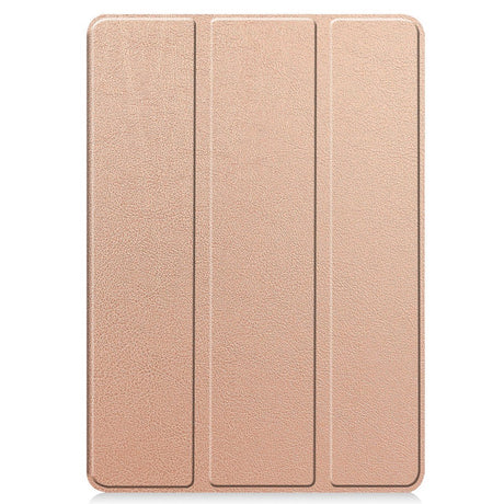 EIDERWOOD Xiaomi Redmi Pad Pro Tri-Fold Artificial Leather Flip Case w. Stylus Pencil Holder - Rose Gold