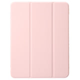 EIDERWOOD iPad Pro 13" (2024) Tri-Fold Artificial Leather Flip Case w. Apple Pencil Holder - Light Pink