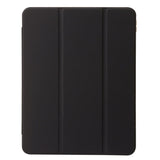 EIDERWOOD iPad Air 13" (2024) Tri-Fold Artificial Leather Flip Case w. Apple Pencil Holder - Black