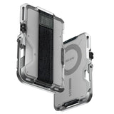 AULUMU Multifunctional Card Holder - MagSafe Compatible - White / Silver