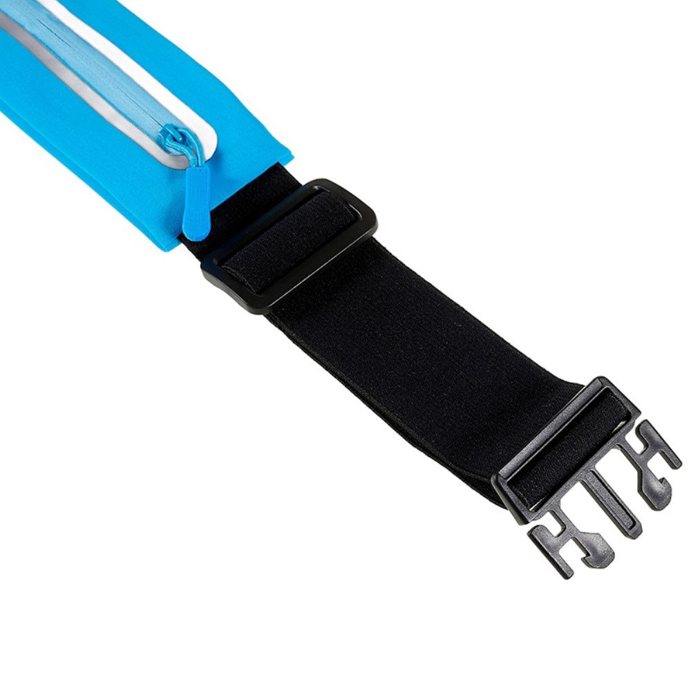 Running Belt with Reflector & Storage Pockets - Light Blue