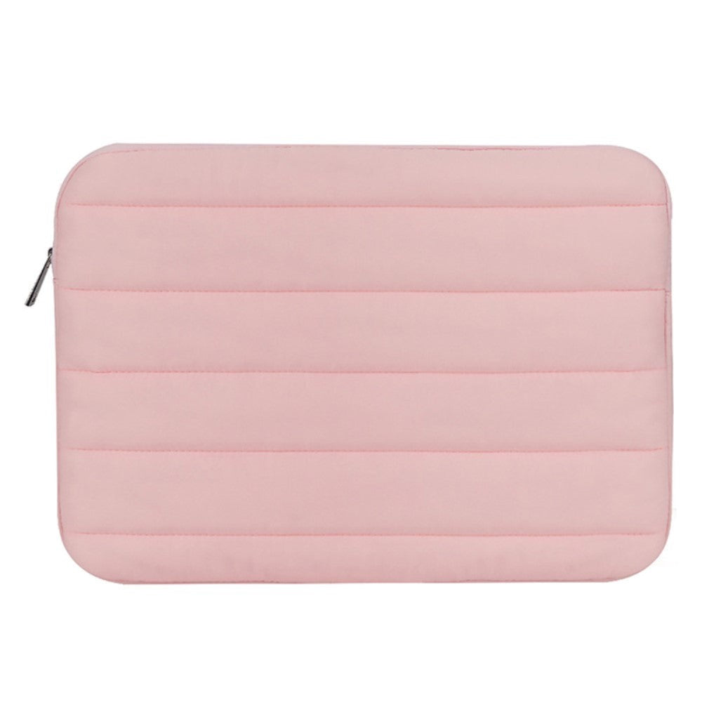 MacBook / Laptop Sleeve 13-14" (35 x 25 Cm) w. Down Jacket Design - Pink